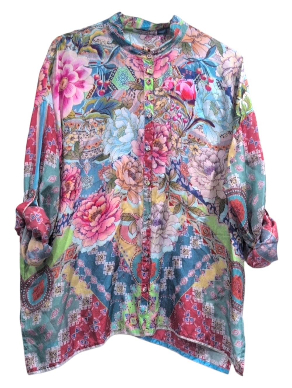 Johnny Was Prisma Seline Button Down Small - Picture 8 of 10
